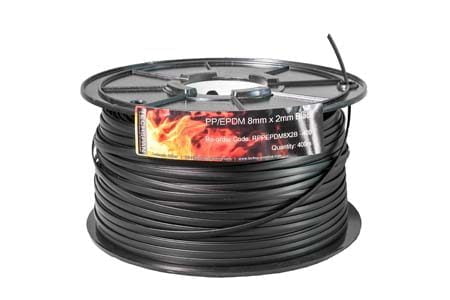 400m RPPEPDM8X2B PPEPDM 8mm x 2mm Black